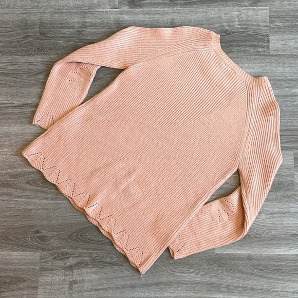 Very J peach knit sweater - Picture 2 of 4